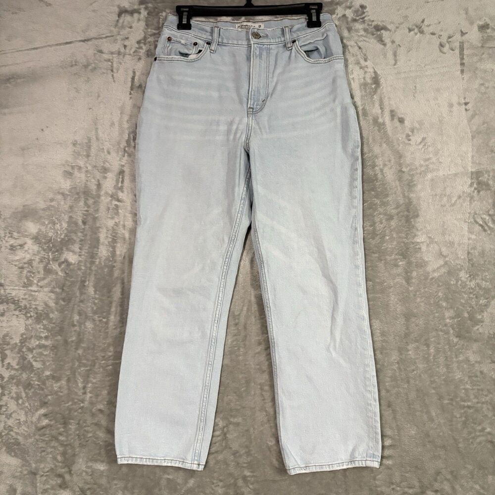 Abercrombie & Fitch Curve Love Ankle Straight Ultra High Rise Jeans Size 28/6s